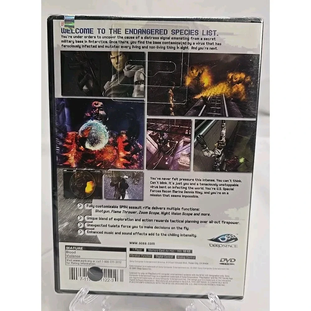 Extermination PS2 Sealed Sony PlayStation 2001 Black Label Brand‎ NEW Rare!